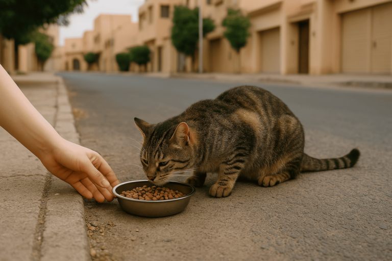 توصيل طعام للقطط المشردة في الشوارع – خدمة فريدة من متجر "تومي" 2 توصيل طعام للقطط المشردة