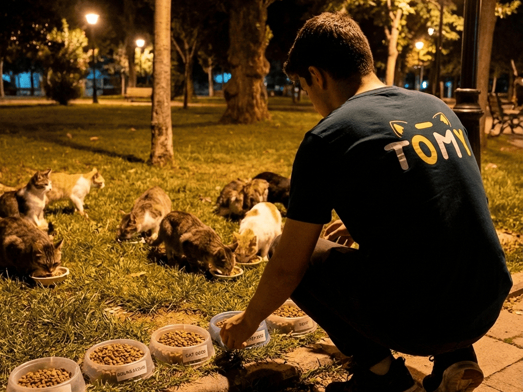 ثواب إطعام قطط الشوارع
